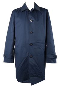 Dámsky tmavomodrý šušťákový jarný kabát Christian Berg