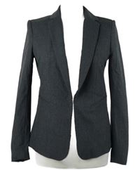 Dámske tmavosivé vzorované sako H&M