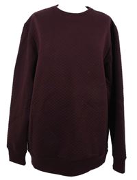 Pánska vínová vzorovaná mikina F&F