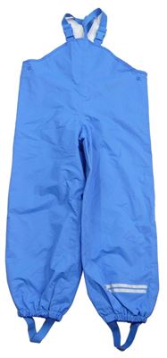 Modré šušťákové podšité na traké nohavice TCM