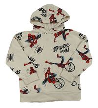 Smotanová mikina so Spidermanem a kapucňou Primark