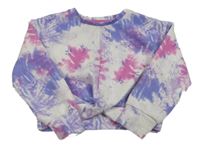 Bielo-modro-ružová crop mikina Primark