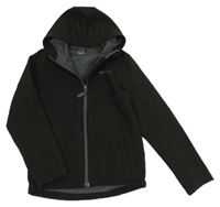 Čierna softshellová outdoorová bunda s kapucňou Mountain Warehouse