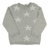 Svetlosivý sveter s hviezdami Tu