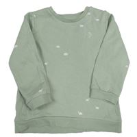 Khaki mikina s dinosaurami George