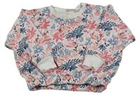 Biela kvetinová mikina Kuniboo