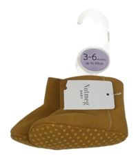 Nové - Béžové semišové válenky/capáčky Nutmeg