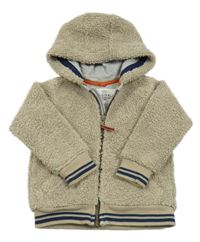 Béžová huňatá podšitá bunda s kapucňou M&S