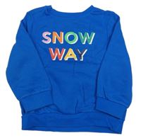 Modrá mikina s nápisom George