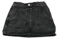 Čierna rifľová sukňa Next