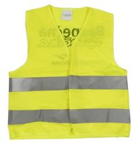 Neonově žlutá reflexní vesta s nápisem 