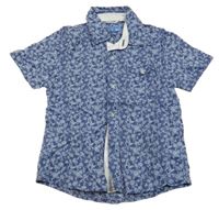 Modrá vzorovaná košeľa Sarahanda