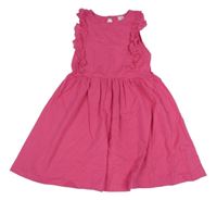 Tmavoružové bavlnené šaty s madedirou Palomino