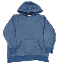 Modrá melírovaná mikina s kapucňou Topolino