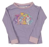 Fialovo-ružové tričko s My Little Pony