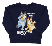 Tmavomodrá mikina s Bluey