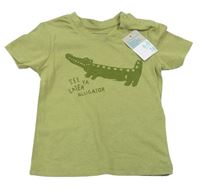 Zelené tričko s krokodýlem Primark