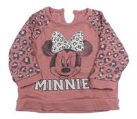 Ružovo-vzorovaná mikina s Minnie George