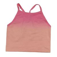 Ružový ombré športový crop top