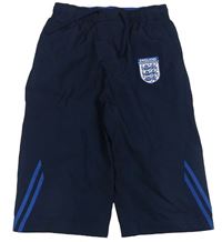 Tmavomodré fotbalové šusťákové 3/4 kalhoty - England