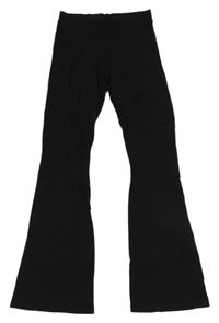Černé flare kalhoty C&A