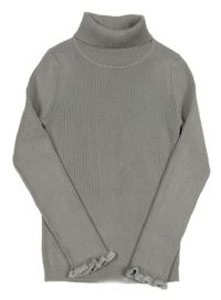 Sivý rebrovaný svetrový rolák Primark