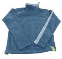 Modrá fleecová mikina so stojačikom Decathlon