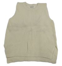 Smotanová rebrovaná svetrová vesta H&M