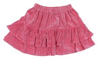 Ružové zamatová rebrovaná sukňa M&S