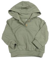 Khaki mikina s kapucňou M&S