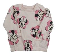 Svetloružová mikina s Minnií Disney