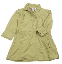 Béžové manšestrové šaty s límečkem H&M