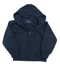 Tmavomodrá prepínaci mikina s kapucňou Primark