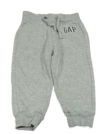Šedé melírované tepláky s logem GAP