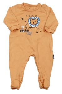 Oranžový overal s lvíčkem Miniworld 