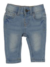 Světlemodré šisované teplákové rifle Primark 