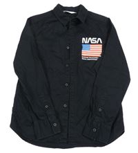Černá košile Nasa H&M