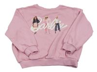 Růžová oversize mikina Barbie H&M