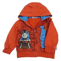 Červená prepínaci mikina s Thomasem a kapucňou