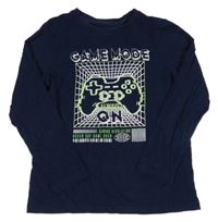 Tmavomodré tričko s ovladačem George