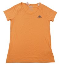 Oranžové sportovní tričko s logem Adidas