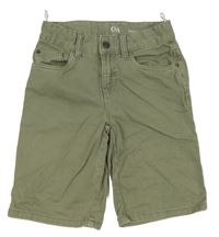 Světlekhaki riflové kraťasy C&A