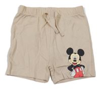 Béžové bavlněné kraťasy s Mickeym Primark