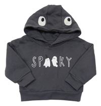 Sivá mikina s nápisom a kapucňou Primark