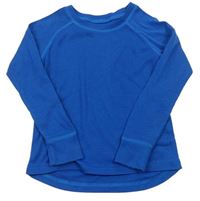 Cobaltovoě modré rebrované funkčné thermo tričko MOUNTAIN WAREHOUSE