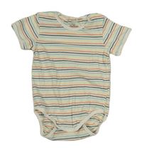 Bielo-farebné pruhované body Topomini