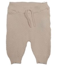 Svetloružové vzorované pletené tepláky Ergee