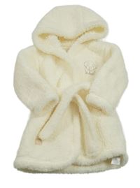 Smotanový huňatý župan s Dumbem a kapucňou George