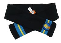 Černo-modro-žlutá pletená šála s Bártem 