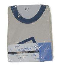 Nové - svetlošedá -tmavomodré pyžama s číslom